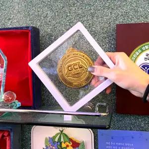 압화 악세사리 보관용 필름 액자 화이트 14x14