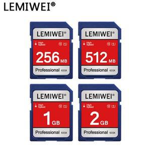 LEMIWEI 고속 SD 카드 전문 카메라 100% 실제 용량 C10 U1 메모리 256MB 512MB 1GB 2GB