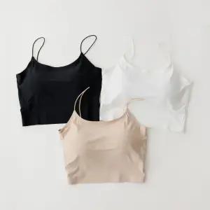 코즈넉 캡 내장 심리스 쿨링 크롭 레이어드 이너 나시 수면브라 끈나시 2123023 407538