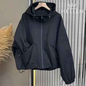 [헬렌] 아노락 후드 집업 바람막이 점퍼 여성 간절기 아우터 캐주얼 유틸후드바람막이 B-881