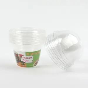 피크닉 디저트컵 소 5P/일회용/투명컵/커피/컵과일/카페/아이스컵/음료/투명/야외/가정용/슬러시/스무디