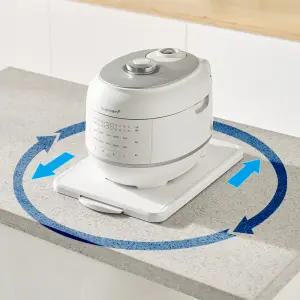 다올림 360도 회전 이동식 슬라이딩 선반 정리대 무빙 트레이(실리콘 패드 증정)