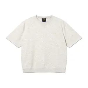 LEE 펠트 트위치 로고 반팔 맨투맨 오트밀 LE2602CR14 OT