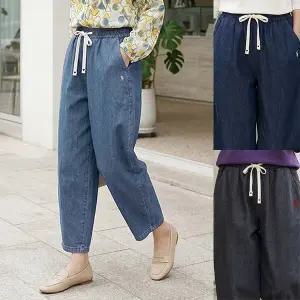 [엄마옷 로즈맘] 누엘자수밴딩배기청바지