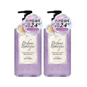 해피바스 퍼퓸부티크 스크럽 바디워시 라플레르 500ml, 2개