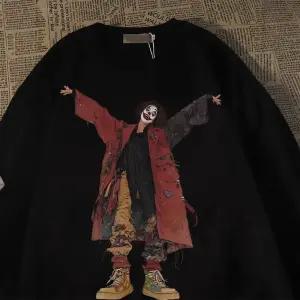 쉬헐크 남성 남친 반팔티 라운드넥 빈티지 반팔 티셔츠 여름 조커 프린트 루즈핏 캐주얼 라운드 5부 힛템