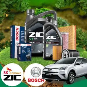 토요타 라브4 5세대 (19-20) HV 가솔린 지크 X7 ZERO 0W30 합성엔진오일 필터세트 오일교환 패키지