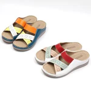 OM5021 여성 여자 사무실 통굽 슬리퍼 실내화 비치 여름 간호화 간호사신발