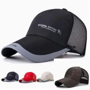 [셀러에이드]남성 메쉬 망사 캡 모자 여름 등산 낚시 볼캡 통기성 반망사 중년