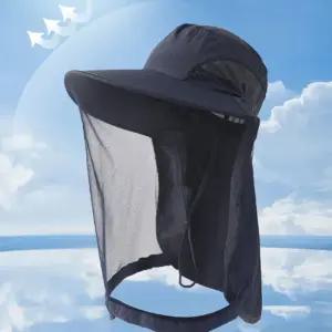 방충망 아웃도어 모자 트래킹 등산 캠핑 낚시 벌레 챙넓은 벌 날파리 농사 텃밭 와이드