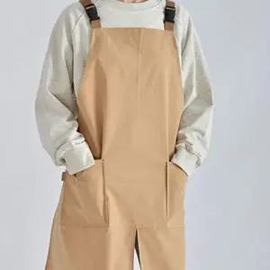 캐주얼 앞치마 플로리스트 바리스타 공방 앞트임 앞치마 카페 요리용 미술용 유아용 초등 학생 조절