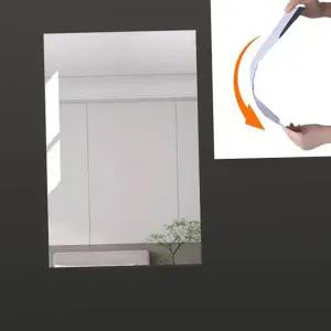 아크릴 거울 붙이는 안전 인테리어 벽 부착 거울 원룸 플라스틱 접착식 화장실 부착형 시트지 욕실 전신