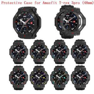 Huami Amazfit T-rex 3 pro 48mm 스마트워치 커버용 PC 보호 케이스 중공 내마모성 보호기 쉘 프레임 액세
