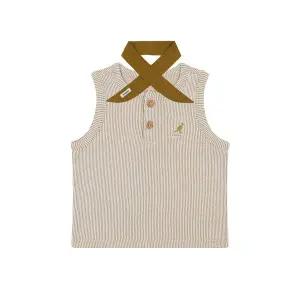 [캉골키즈](센텀시티점)[베이비] 슬리브리스 티셔츠 & 스카프 세트 SB 0D12 베이지 (BSBCRT0D120BE)