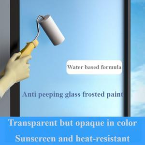 무광택 유리 페인트 불투명 욕실 샌드블라스팅 특수 수성 코팅 투명이 서리로 덮인