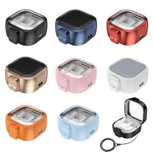 갤럭시 버즈4 버즈4프로 원터치 잠금 하드 케이스 키링 랜야드 범퍼 아머 풀커버