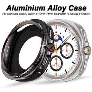 삼성 갤럭시 워치 8 40mm 44mm용 알루미늄 합금 케이스, 클래식 46 액세서리로 업그레이드