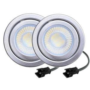 2피스 1.5W 68mm 주방 레인지 후드 LED 조명 12V AC DC 입력 EL 커넥터 렌즈 포함 6000K 연기 배출구 전구
