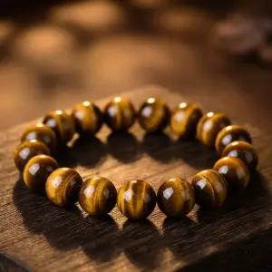 5A 호안석 팔찌 천연 원석 호안석 염주 팔찌 재물운 행운 원석 부적 커플아이템 사주 남성 우정 소원