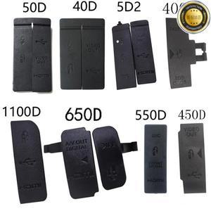 USB 고무 뚜껑 도어 USBHDMI 호환 DC INVIDEO OUT Canon 50D 1100D 카메라 용 하단 커버