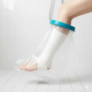 깁스샤워 발목 다리 발 기부스 깁스 방수 커버