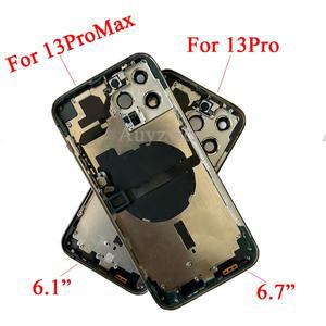 아이폰 13 프로 케이스 맥스 백 하우징 배터리 커버중간 프레임 섀시사이드 버튼SIM 트레이도구 포함 전체