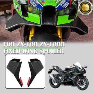 가와사키 ZX-10R 2022-2025 오토바이 페어링 윙렛 스포일러 윈드쉴드 고정형 전면 에어로다이나믹