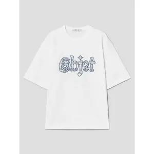 [에잇세컨즈] 키치 오브제 그래픽 반소매티 - 화이트 (456442CC31)