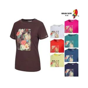 [아웃도어스/마코](여성)트로피컬 플라워 반팔 티셔츠_MNW2TR91