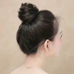 올림머리 가발 승무원 헤어번 당고머리 곱창밴드 붙임머리 6cm