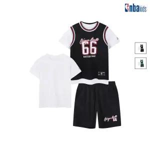 [NBA KIDS](마산점)블랙 팀 어센틱 유니폼 레이어드 3PCS 세트 K262ST030P_BK(19)