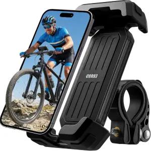 코키 바이크 휴대폰 홀더 360 회전 잠금 메커니즘과 자전거 전기 스쿠터용 튼튼한 핸들바 거치대가 장착된