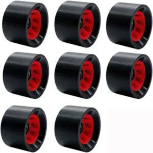 SzBlaZe 8팩 58mmx39mm 롤러 스케이트 휠 95A 쿼드 야외 더블 로우 스케이팅 또는 스케이트보드 액세서리용
