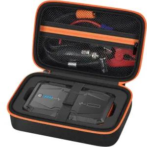 AstroAI S8 차량 점프 스타터 배터리 팩과 호환되는 케이스 점퍼 케이블이 있는 휴대용 박스 충전기 홀더