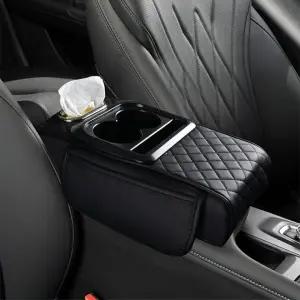 컴포트 차량용 멀티 수납 콘솔 박스 쿠션 4color 컵홀더 티슈케이스 팔걸이 함