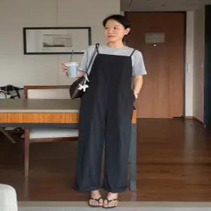 너디 뷔스티에 멜빵 오버롤 (2 color)