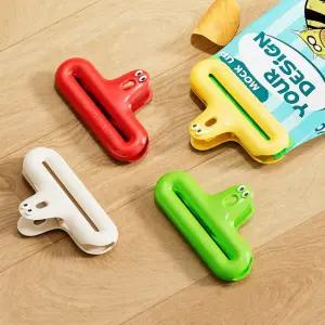 밀봉집게 봉지 밀폐 클립 4P 다용도 보관 주방 밀폐용도구 주방용품