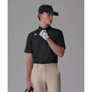 매장정품 카파 KAPPA 골프 솔리드 반팔티셔츠 남성 블랙 KPMKTBP12_ 247531
