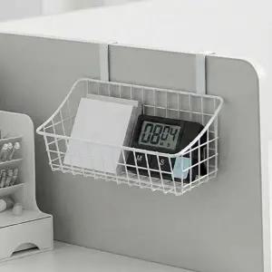 철제 수납 선반 다용도 간이 걸이형 파티션 수납 선반 사무용 사무실 바스켓 싱크대 문걸이 벽걸이 바구니