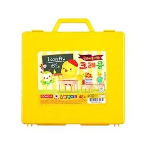 48색 동아 손에묻지않는크레용 크레파스 노랑병아리