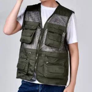 아웃도어 조끼 통풍 다용도 여름 남성 메쉬 조끼 등산 작업복 작업용 경량 낚시 기사 택배 작업