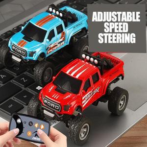 2.4G 미니 원격 조종 자동차 1:64 고정밀 합금 장난감 트럭 시뮬레이션 오프로드 차량 크루즈 컨트롤