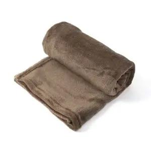 이시아르 브라운 극세사 무릎담요 100x150cm 캠핑 이불 포근 휴대 겨울 무릎 차박 쇼파 자동차