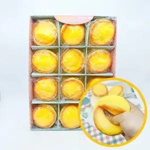 옆집샵 에그 타르트 말랑이 12개입 핸드토이 주물럭 스퀴시 1박스