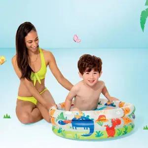 인텍스 SKS219F8 공룡 원형 풀장 61x22cm 유아용 에어풀장 실내