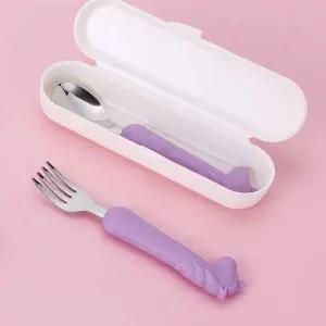 미비포유 LCP138P4 실리콘 돌아기 스푼 포크 케이스 세트