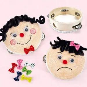 악기놀이 UDL807D2 얼굴 탬버린 만들기(1인)