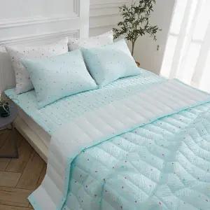 시어서커 여름이불 리플 냉감 누비 이불 패드 세트 슈퍼싱글 퀸 쿨링 침구 SS/Q