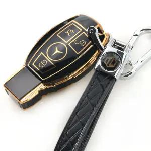 (색상:화이트)톨른 글로시 벤츠 스마트키케이스커버 홀더 자동차 차량용