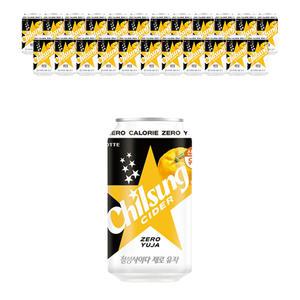 칠성사이다 제로 유자 355ml, 24입, 1개